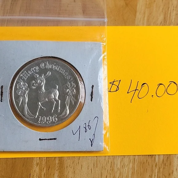 1996 Merry Christmas Silver Round - Picture 3 of 3
